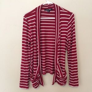 Red and white striped sweater
