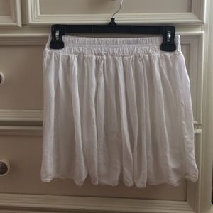 White skirt