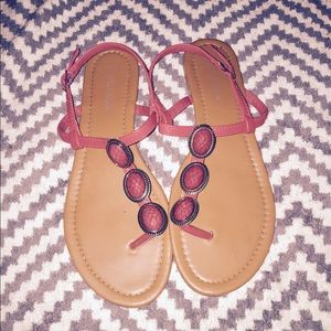 Red Jewel Sandals
