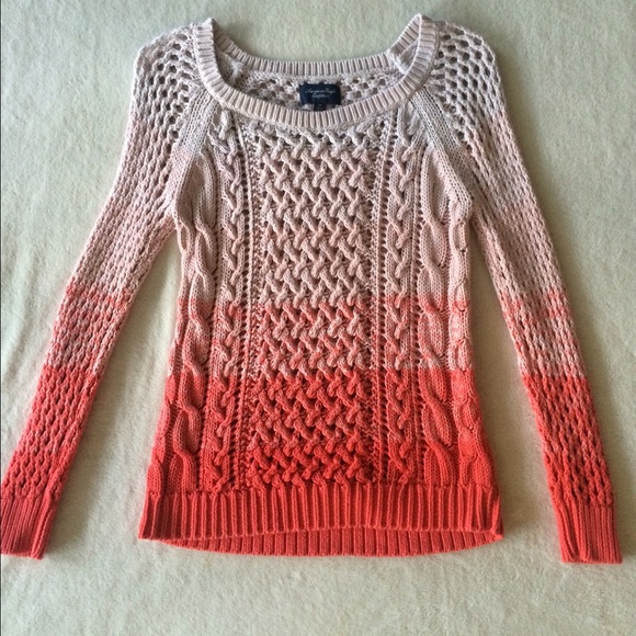 American Eagle Ombré Knit Sweater