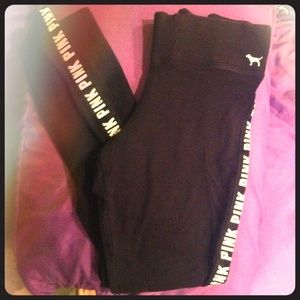 VS PINK logo leggings