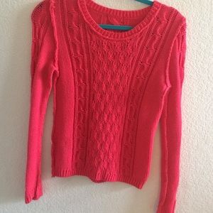 Reddish pink sweater