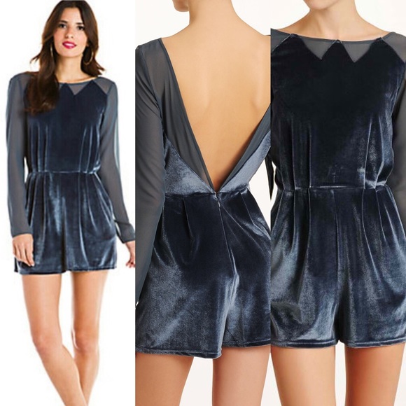 NWT BCBGeneration Velvet Romper