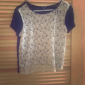 See through lace top.