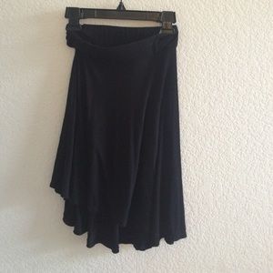 High Low black skirt