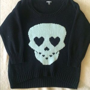 Heart-eyes Skull Sweater
