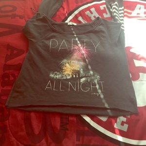 Party all night cropped sweatshirt😝😎