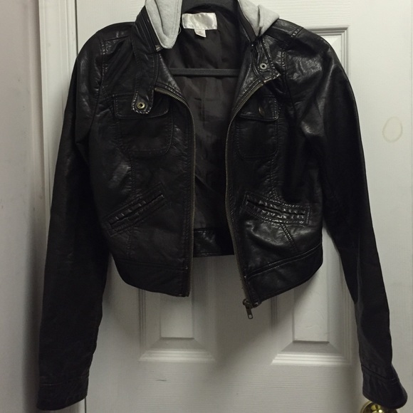 Crop Leather Jacket