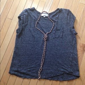 LOFT Linen Pocket Blouse
