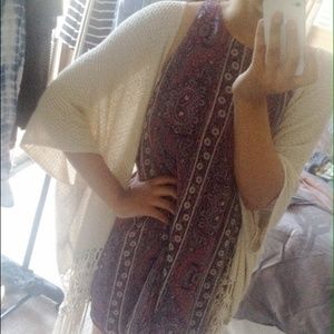 Boho Knit Kimono Cardigan