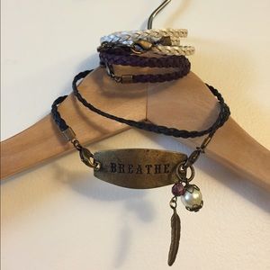 Lenny & Eva Braided Leather Wrap Bracelets