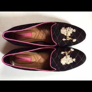 😍Isacc Mizrahi New York pink Poodle Loafers 8