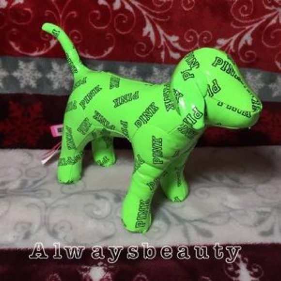 NWT Victoria secret Giant pink mini dog & mini dog