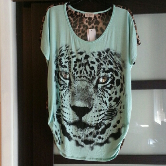 Free Kisses Tops - *FINAL REDUCTION* Women's leopard print shirt