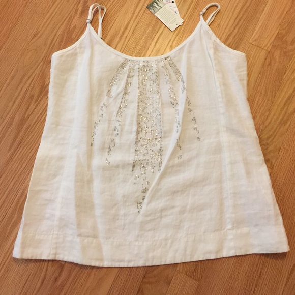 Eileen Fisher Tops - Organic Linen Top with Sequins