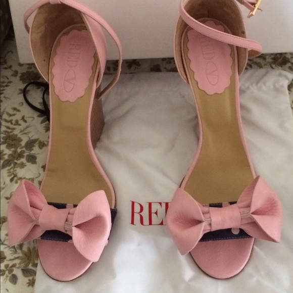 Red Valentino Bow Wedge