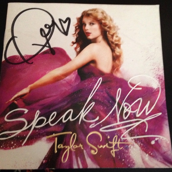 Signed speak now booklet