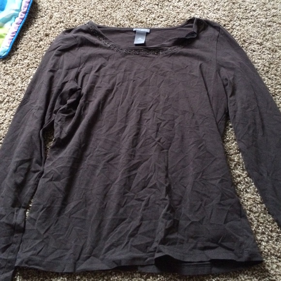 Brown Ann Taylor long sleeve shirt