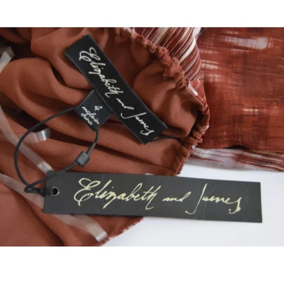 NWT Elizabeth and James Printed Halter Dress - Picture 3 of 4