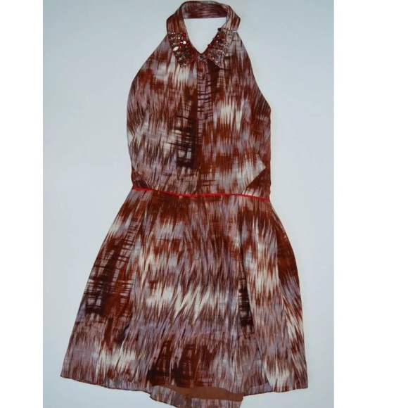 NWT Elizabeth and James Printed Halter Dress - Picture 4 of 4