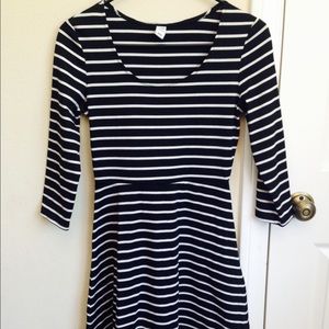 Black & White Striped Dress