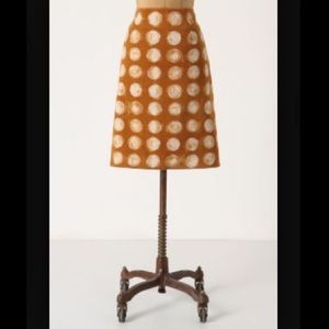 Anthropologie 🔶 Velvet caramel skirt by Maeve