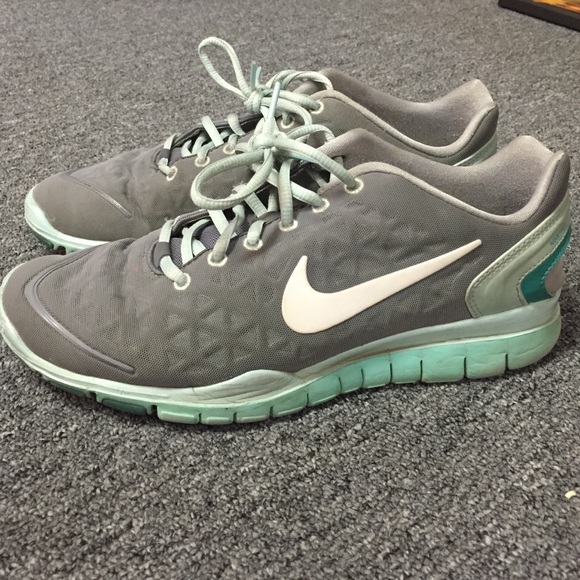 Nike Shoes - Nike Free Fit 2 running shoes. Grey & mint colored