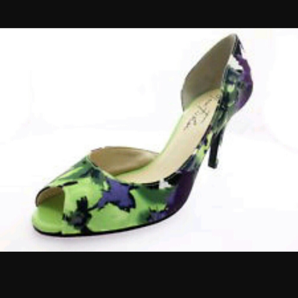 Marc Fisher floral heels