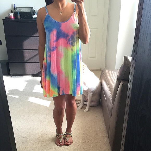 SOLD🔻BOGO 1/5 OFF❗️Colorful tie dye flowy dress - Picture 2 of 4