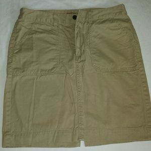 Merona  khaki  pencil skirt size 8