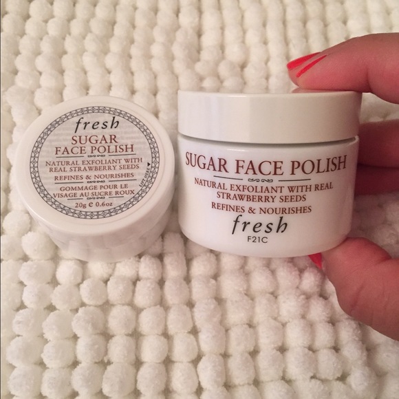 New Fresh Sugar Face Polishes + Fresh Make Up Bag