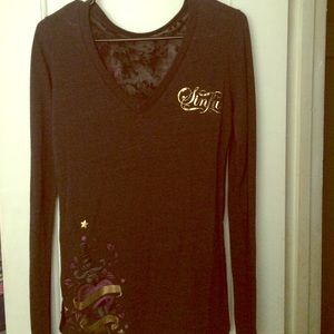 Sinful long sleeve v neck