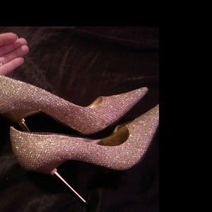 Glamorous  glitter high heels