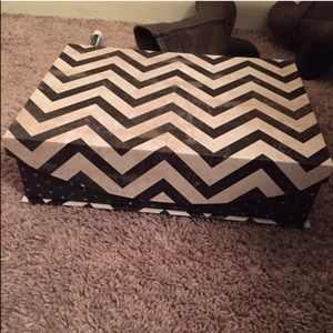 Chevron/Polka Storage Box