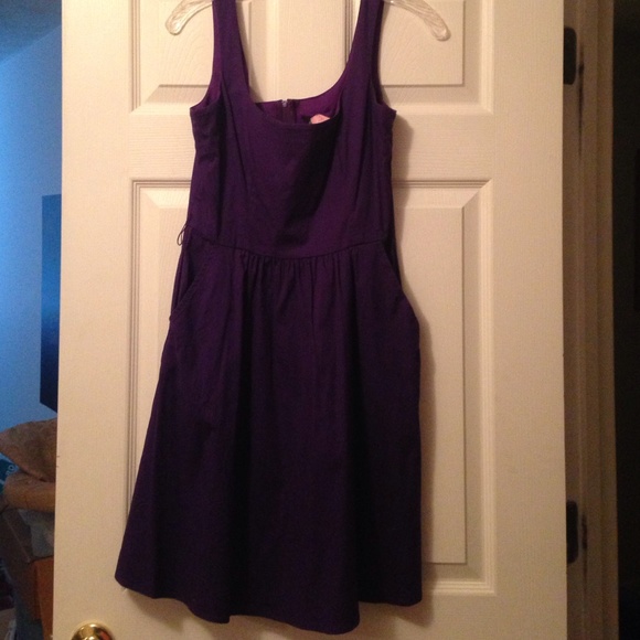 B. darling purple dress