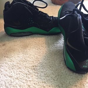 Electric green nike air sneakers