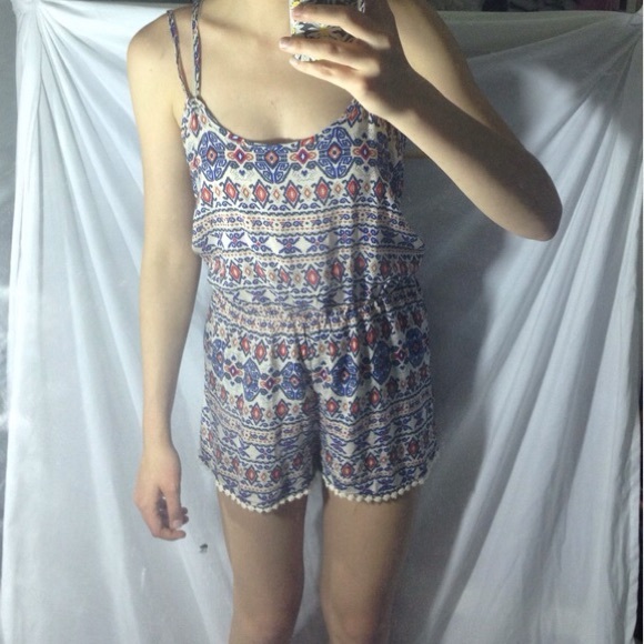 Tribal Print Romper