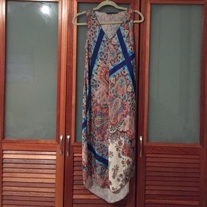 Zara basic high low dress