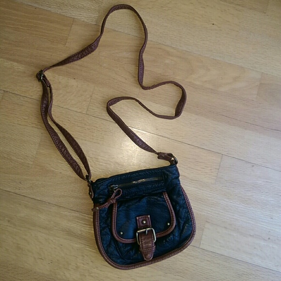 Black and Brown Crossbody Bag