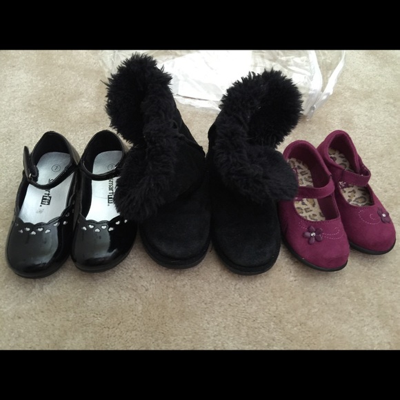 Lot of toddler girl shoes boots