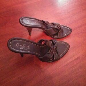 Authentic Coach Soft Leather heel