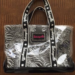 Clear Betseyville beach tote