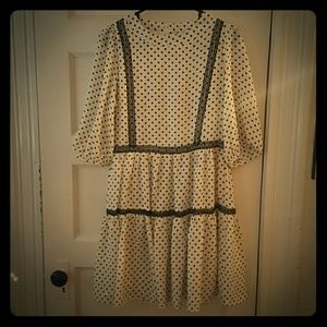 Adorable polka dot shirt dress