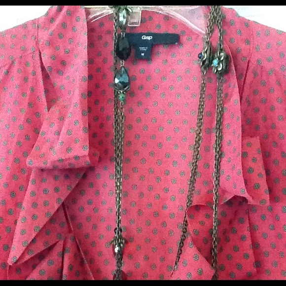 Summer Sale! GAP tangerine color Summer Blouse