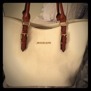 Michael Kors white handbag