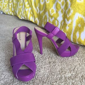 Saucy Mama elastic heels from ShoeDazzle