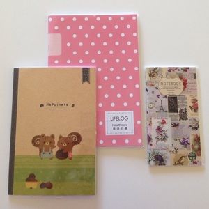 Notebooks and Health Log
