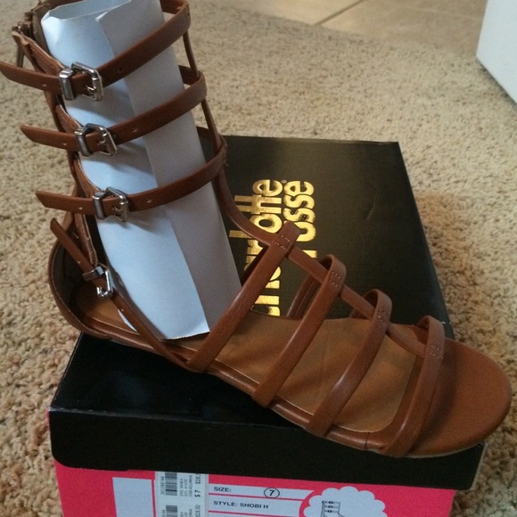 Charlotte Russe Shoes - Charlotte Russe brown ankle sandals