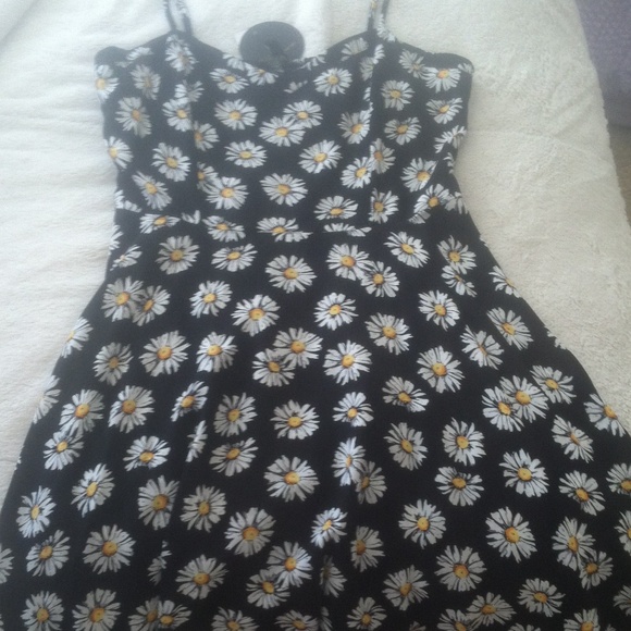 fit and flare sunflower dress