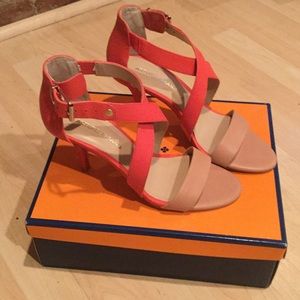 Arturo Chiang color block heel sandals